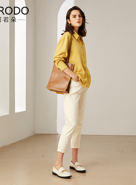 黄色衬衣女款秋季2024年新款轻奢高级感初秋洋气气质衬衫长袖上衣