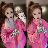 2025新款 潮 面包服外套时尚 羽绒棉服女短款 加厚立领小个子宽松韩版