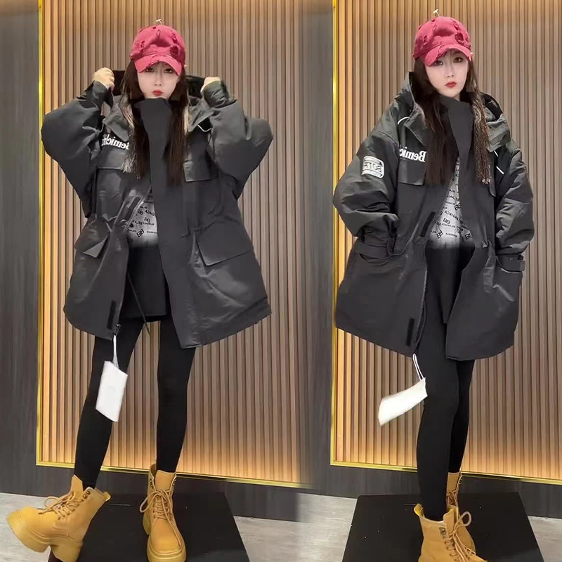 欧货潮流新款中长款加厚