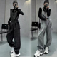 女 洋气百搭休闲宽松显瘦阔腿连体裤 小众慵懒风背带裤 2026秋冬新款