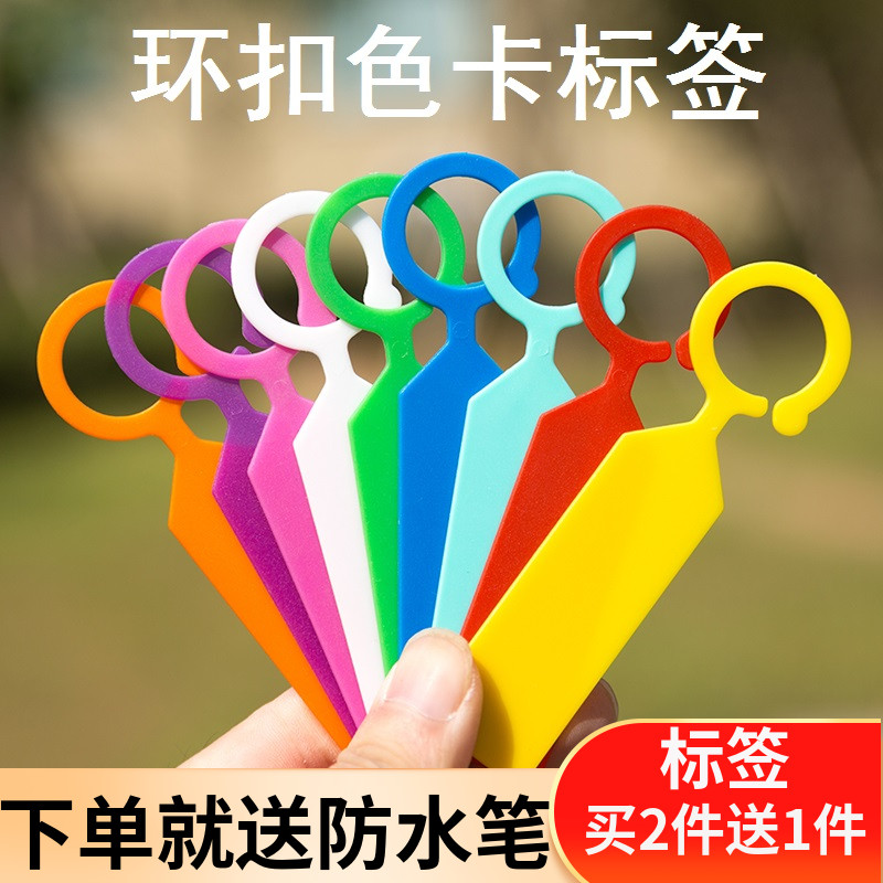 环套标签加厚塑料防水植物记号
