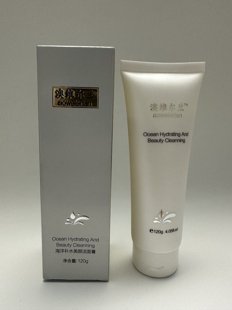 澳维尔兰海洋补水美颜洁面膏120g洗面乳深层清洁净毛孔控油保湿