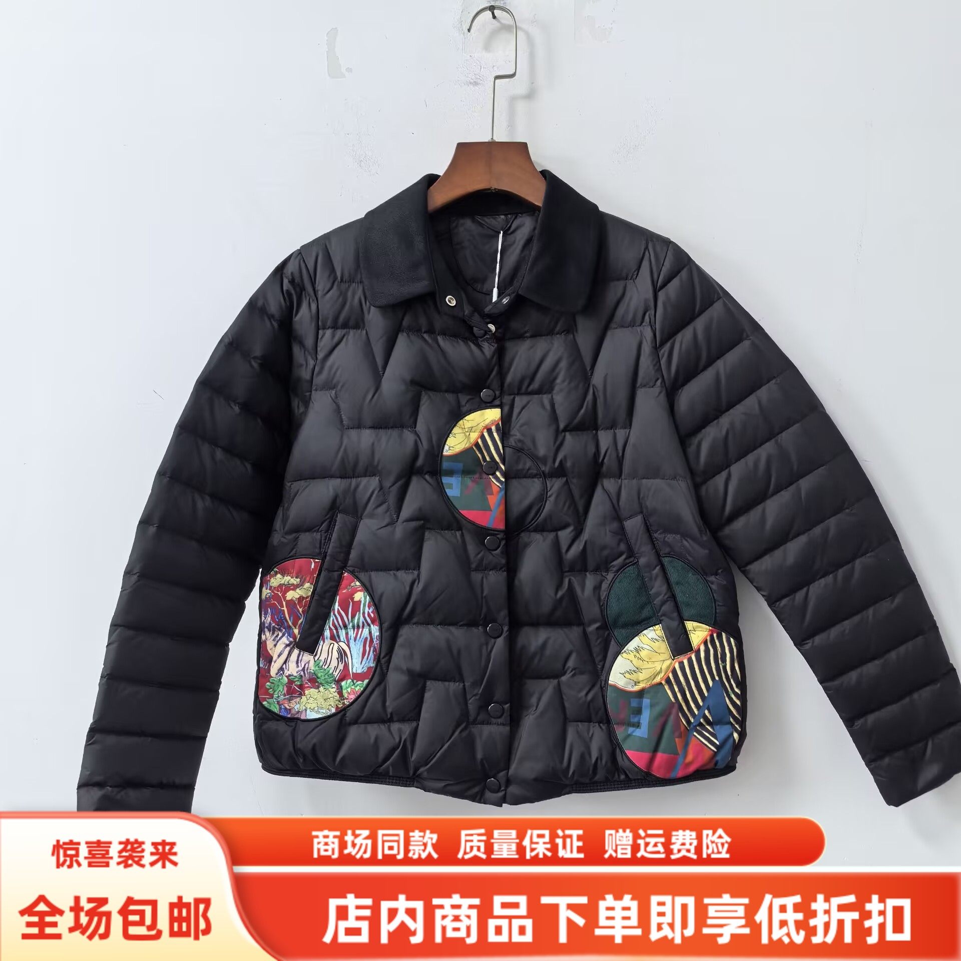 丽之CK8131冬装2025女时尚休闲百搭国风白鸭绒新中式羽绒服短外套