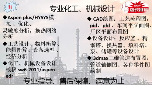 精馏塔换热器反应器设计说明cad绘图aspen模拟优化工艺流程图绘制
