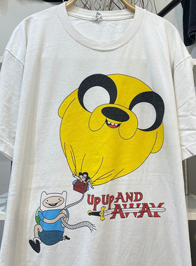 Adventure Time探险活宝超火摇滚短袖男女情侣款百搭街头宽松T恤
