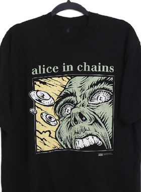 alice in chains摇滚乐队金属Cityboy短袖百搭潮牌高街小众tee男