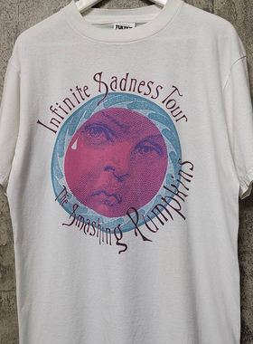 Smashing Pumpkins碎南瓜乐队高街潮流vintage复古短袖FOG男女T恤