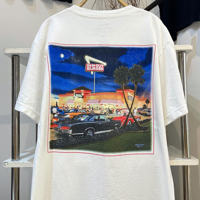 美式oversize情侣装嘻哈短袖T恤