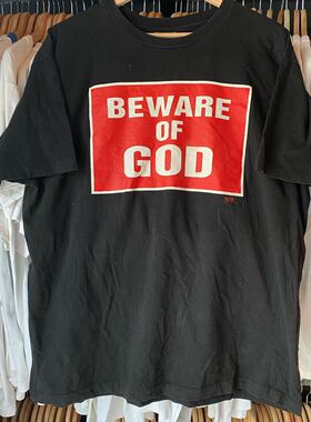 Marilyn Manson玛丽莲曼森字母短袖vintage潮流复古男女慵懒风T恤