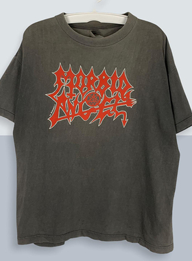 MORBID ANGEL病态天使金属乐队小众230G重磅棉短袖oversizeT恤男