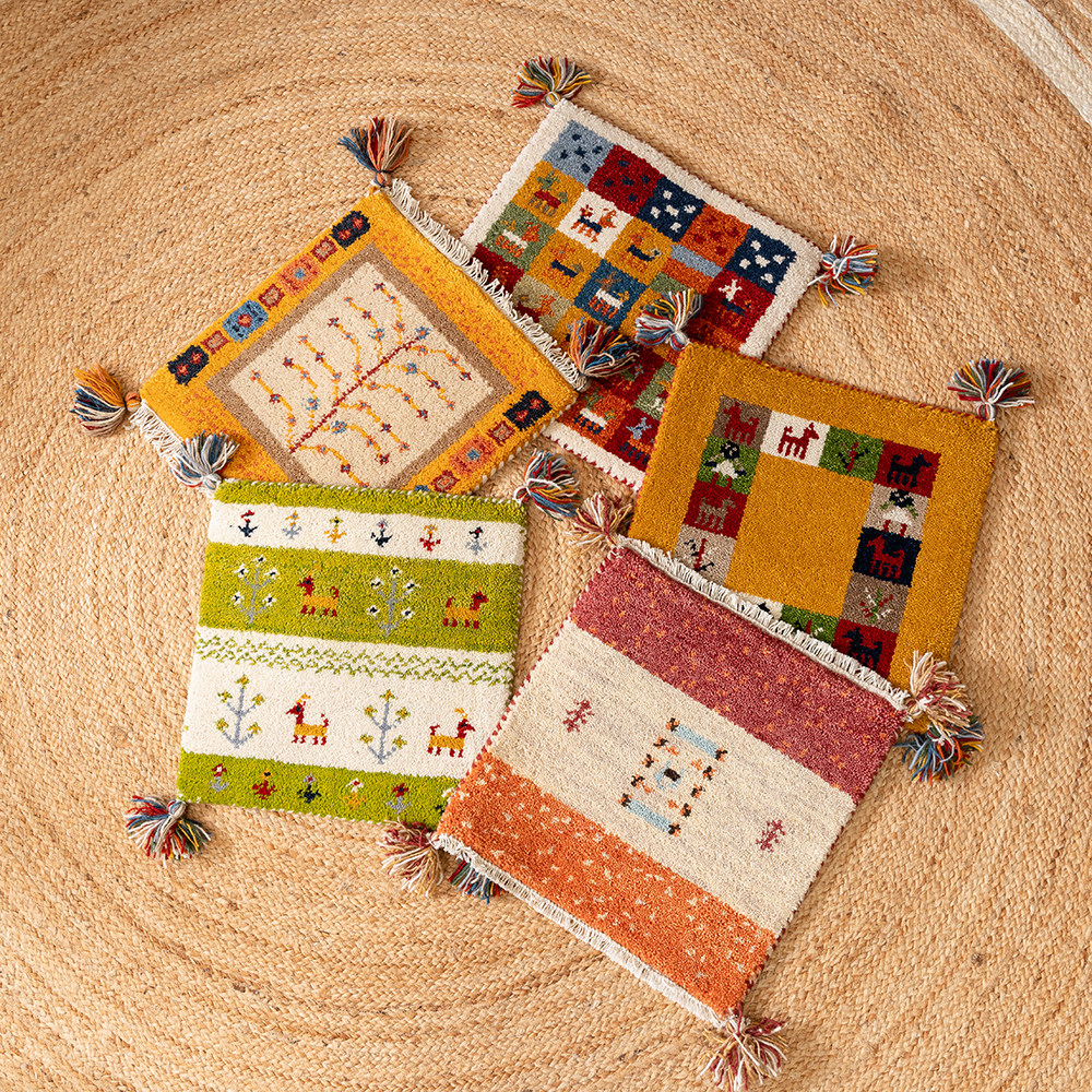 印度手工编织羊毛坐垫餐椅垫复古波西米亚休闲区域榻榻米毯垫,居家布艺,地毯,淘宝优惠券,粉丝福利购,淘宝优惠卷