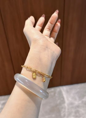 钛钢手链招财纳福福禄生财双层方块精致葫芦高品质不掉色女国风
