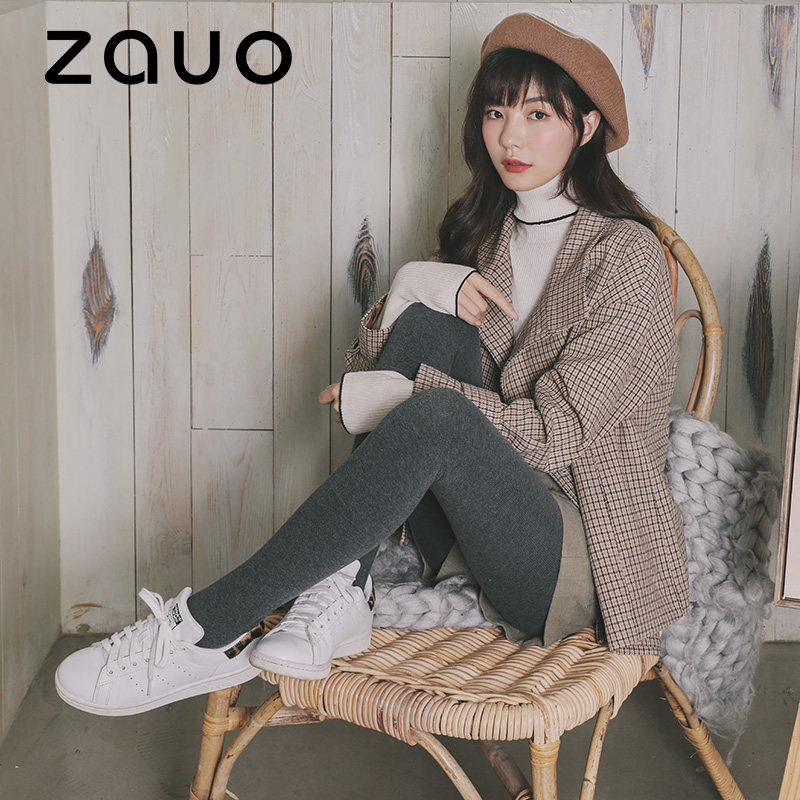 ZAUO压力袜韩国专柜正品秋冬厚款瘦腿袜显瘦日系连裤袜日系打底裤