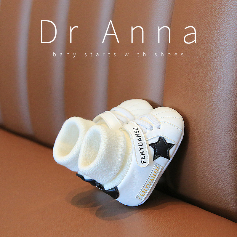 婴幼儿棉鞋加绒软底鞋子新生