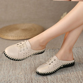 平底包头春夏真皮百搭外穿凉拖 41一43新款 2026软皮软底大码 女拖鞋