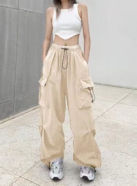 Vintage Cargo Pants Baggy Jeans Women Fashion 90s Streetwea