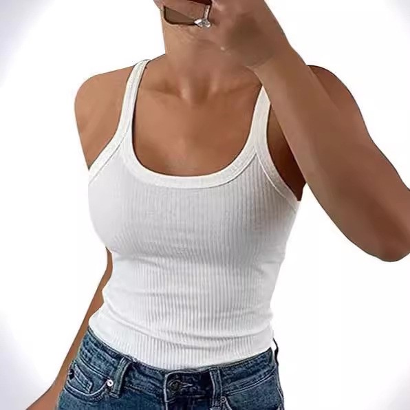 Women Sleevelss Vest Knitted Tank Tops Casual Basic Camisole