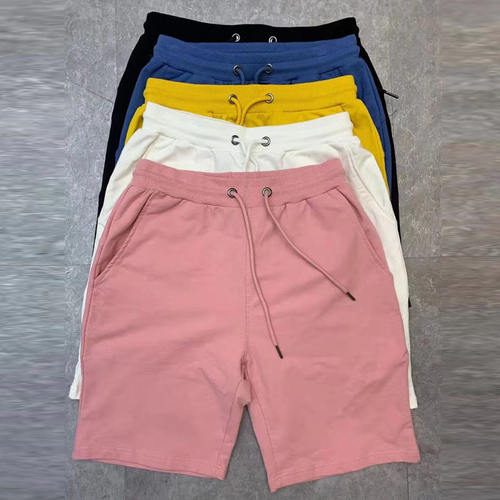 Cotton-style solid five-point shorts 棉质情侣款 纯色五分短裤