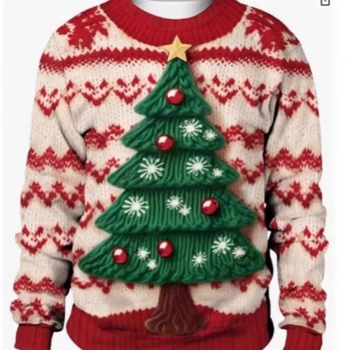 Ugly Christmas Sweater Santa Claus clothes hoodie圣诞节2023