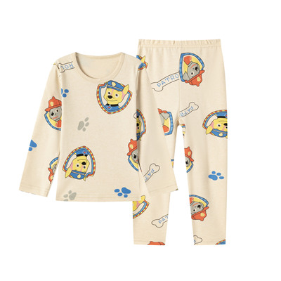 新疆彩棉儿童秋衣秋裤套装