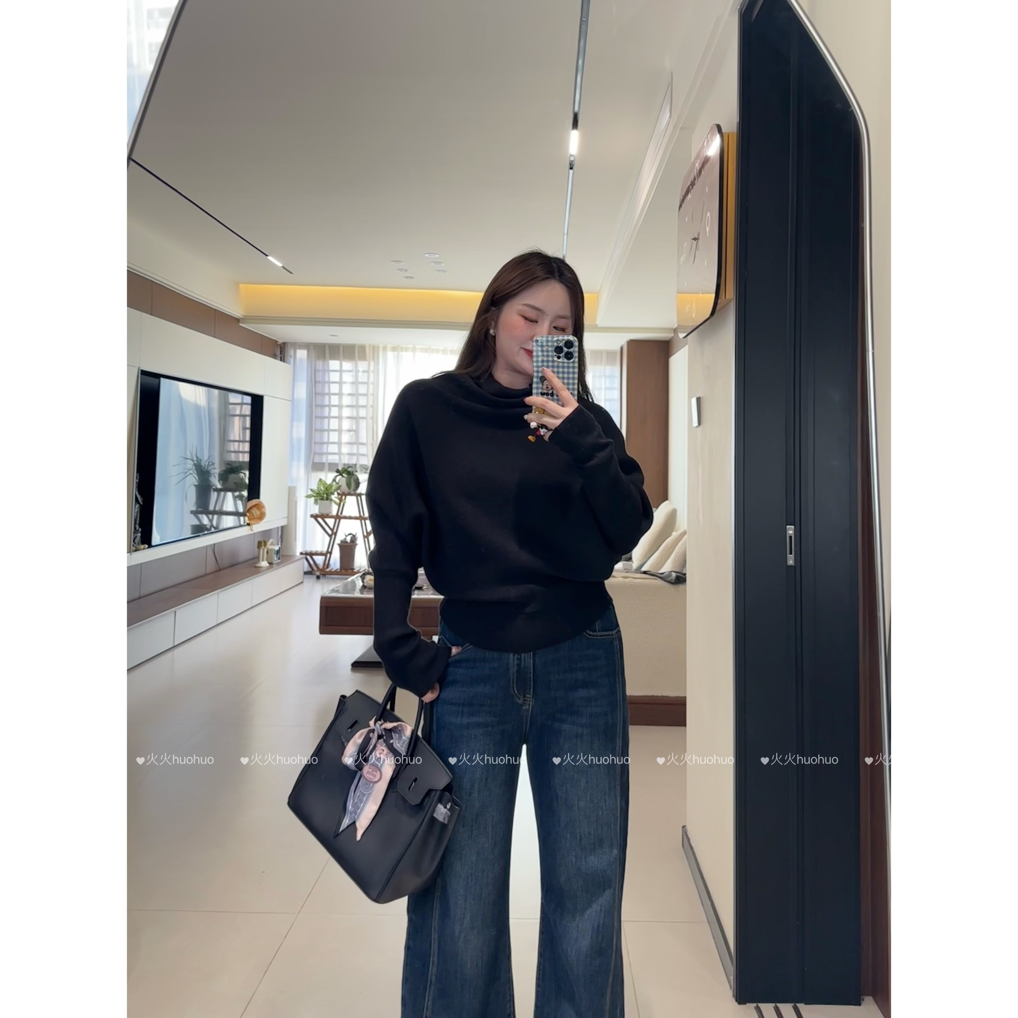 韩系慵懒风堆堆领毛衣女2025秋冬高级感蝙蝠袖针织衫显瘦内搭上衣,女装/女士精品,毛衣,淘宝优惠券,粉丝福利购,淘宝优惠卷