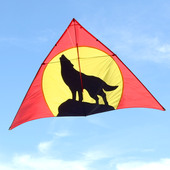 追风者狼王风筝544软伞布微风易飞大型成人专用高档专业碳杆抗风