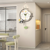 2025新款 轻奢高级创意钟表挂钟客厅家用现代简约挂墙装 饰大气时钟