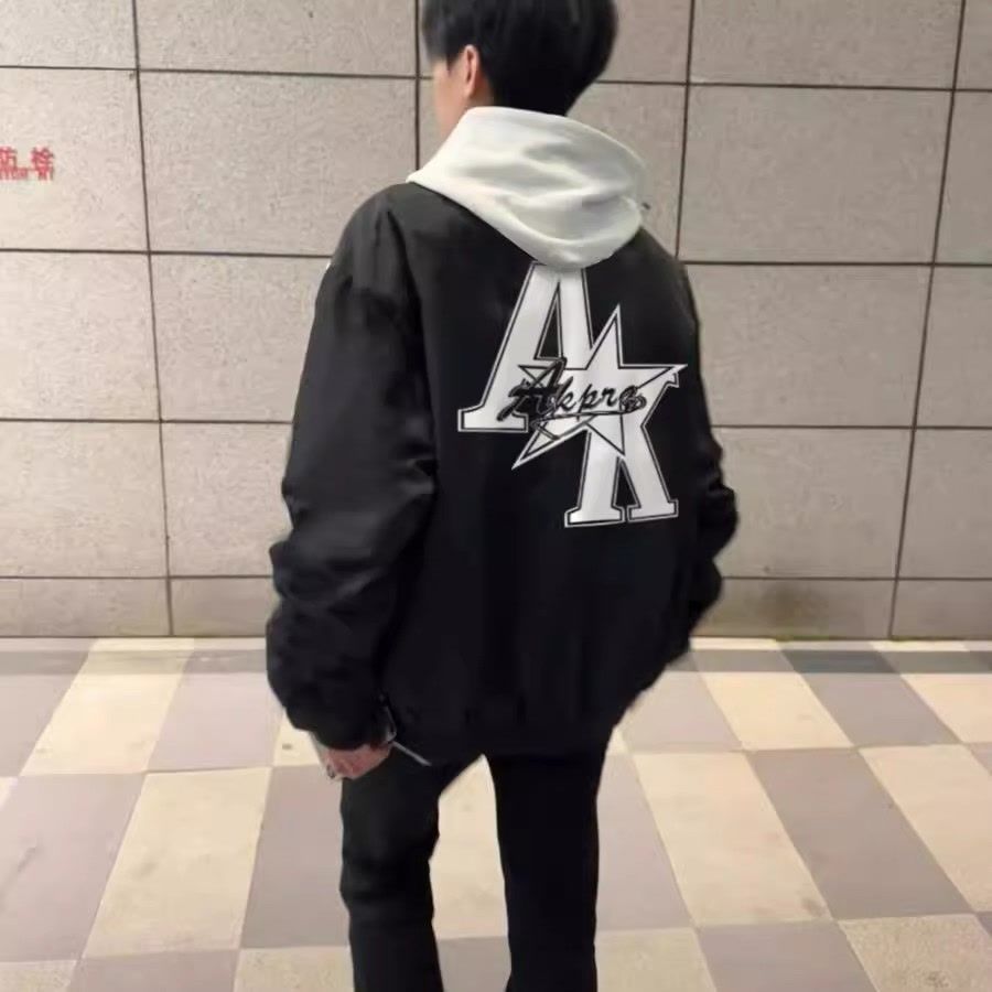 美式潮牌教练飞行夹克男女春秋夏2025爆款棒球服小众情侣痞帅外套