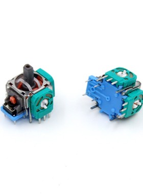 PS4手柄绿色蓝底3D摇杆 PS4 3D 操纵遥感 PS5手柄组装摇杆