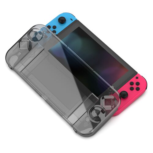 Switch连体水晶壳 NS全包翻盖主机壳透明壳 Switch一体壳
