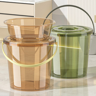 甲东里加厚透明储水桶洗衣洗澡手提桶学生宿舍大圆桶家用带盖桶