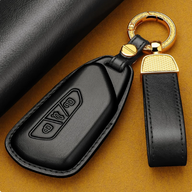大众迈腾B9钥匙套真皮B8途昂X高尔夫8揽境ID4揽巡ID3车钥匙包扣壳
