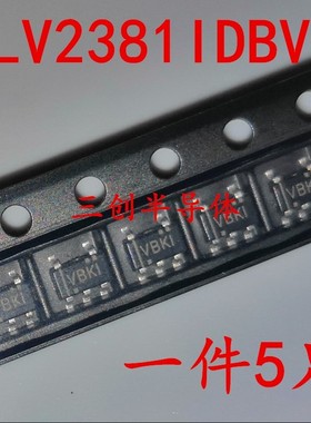 全新 TLV2381IDBVR 丝印 VBKI SOT23-5 运算放大器IC 现货 5个