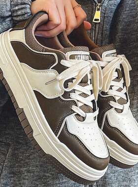 2026春季新款网红鞋子男ins潮百搭小众学生美式板鞋厚底运动鞋男