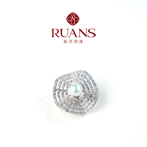 RUANS/阮仕【珠宝城专场】8-9mm淡水福利珍珠胸针