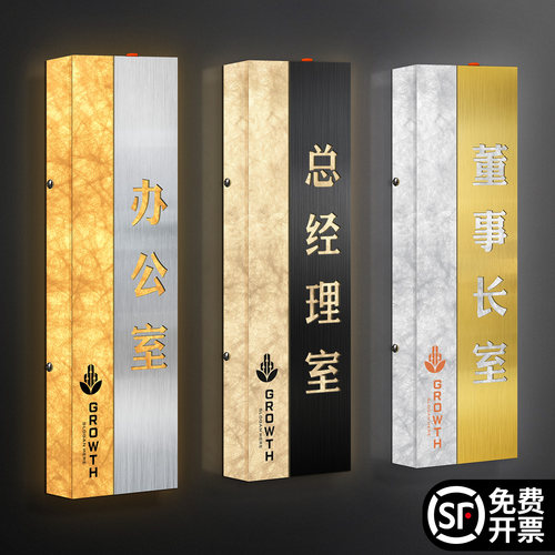 杜邦纸不锈钢发光科室牌支持定制