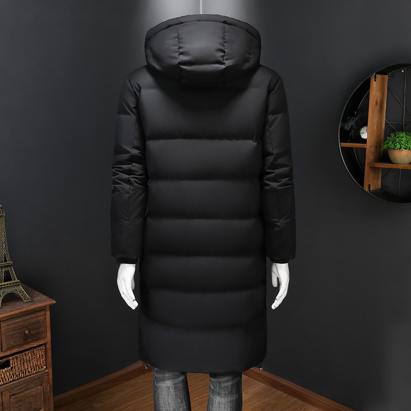 2025冬季新款TR面料长款连帽羽绒服加厚90白鸭绒9831-P425假模,男装羽绒服,钱塘6023