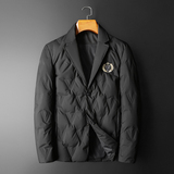 2024冬季新款西装领刺绣男士90白鸭绒羽绒服8896-P245有视频，男装羽绒服，钱塘6023