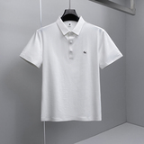 2026夏季新款简约商务冰丝无痕修身POLO衫D851-P73挂拍绿，男装Polo衫，钱塘6023