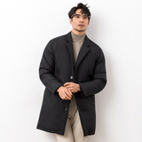 超柔超轻2025冬季新款西装领中长款加厚羽绒服男9827-P325大叔，男装西服套装，钱塘6023