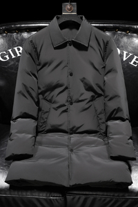 2024商务加厚新款男士中长款90白鸭绒羽绒服9819-P345沙发图图片
