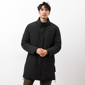 主推商务加厚新款男士中长款90白鸭绒羽绒服9818-P355大叔长期款图片