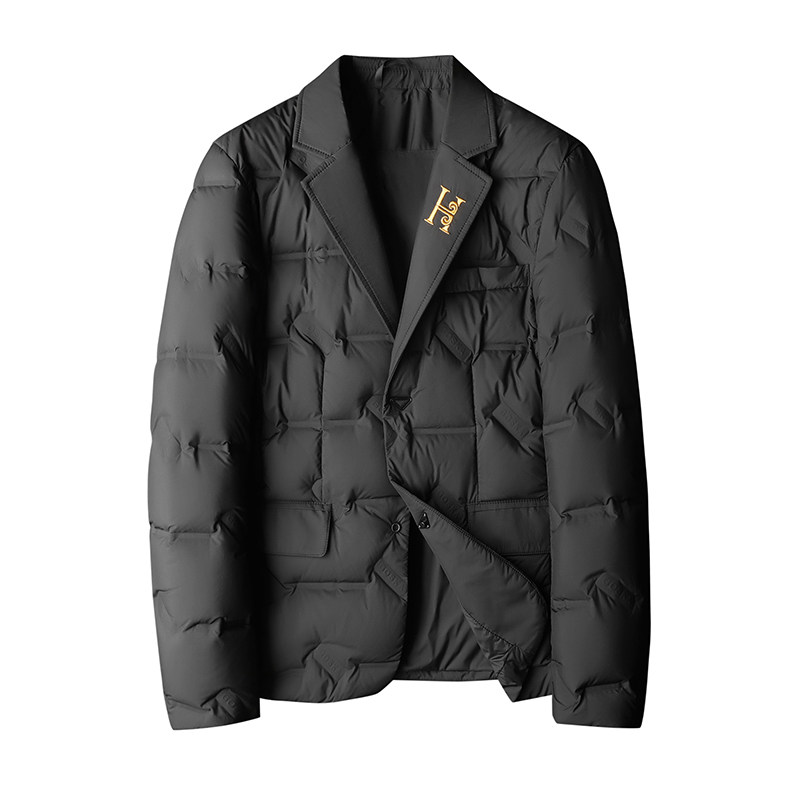 2025冬季新款超柔面料西装羽绒服90白鸭绒9825-P255平铺,男装西服套装,钱塘6023