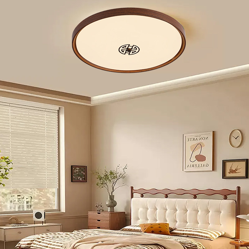 led吸顶灯现代简约餐厅厨房走廊诧寂风阳台中古护眼中古风卧室灯