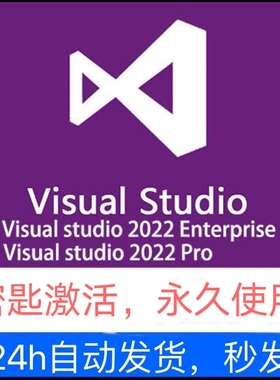Visual Studio VS2012 2015 2017 2019 2022专业企业版激活码密钥