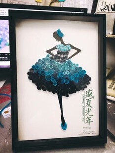 A4塑料相框衍纸画框饰品框永生花蝴蝶标本指甲展示框手工DIY创意