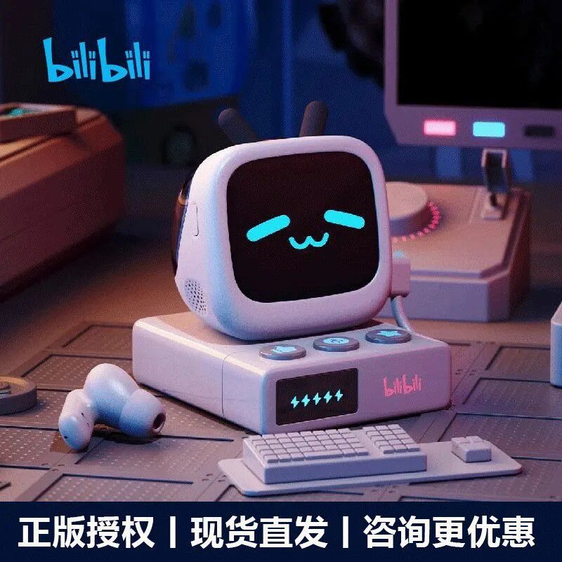 正品Bilibili哔哩哔哩CUBEFACE小电视LCD真无线主动降噪蓝牙耳机