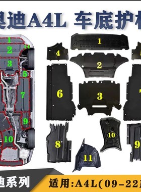 适用奥迪A4L车身护板 车底护板 发动机护板变速箱护板 车底防护板