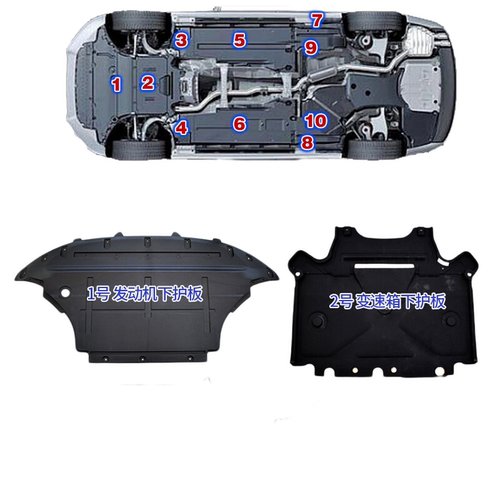 适用奥迪 Q5车身护板 车底护板 发动机护板变速箱护板 车底防护板