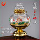圆通佛具液体油灯佛灯 供佛灯莲花玻璃长明灯 供灯家用佛灯酥油灯